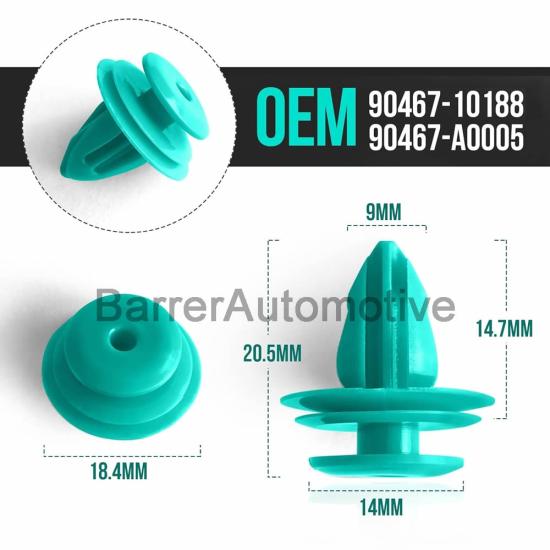  Toyota Kapı Döşeme Klipsi 90467-10188 (10 Adet)