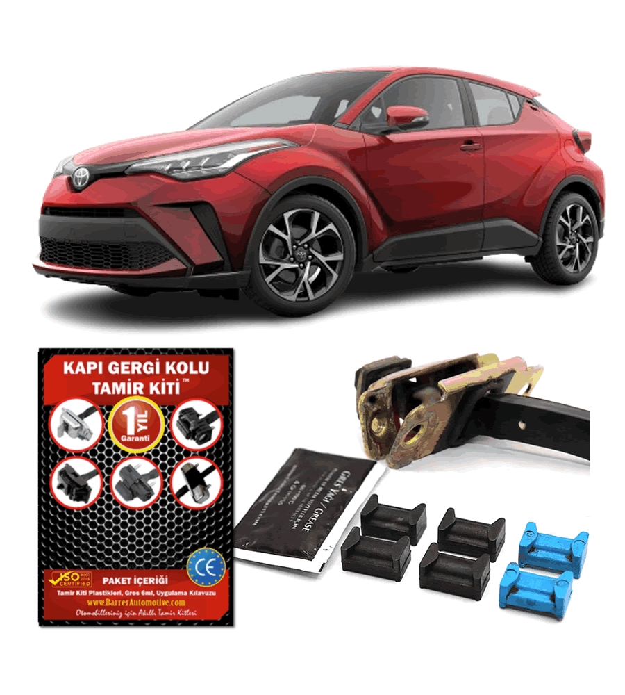 Toyota C-HR Kapı Gergi Kolu Tamir Kiti - Barrer Automotive