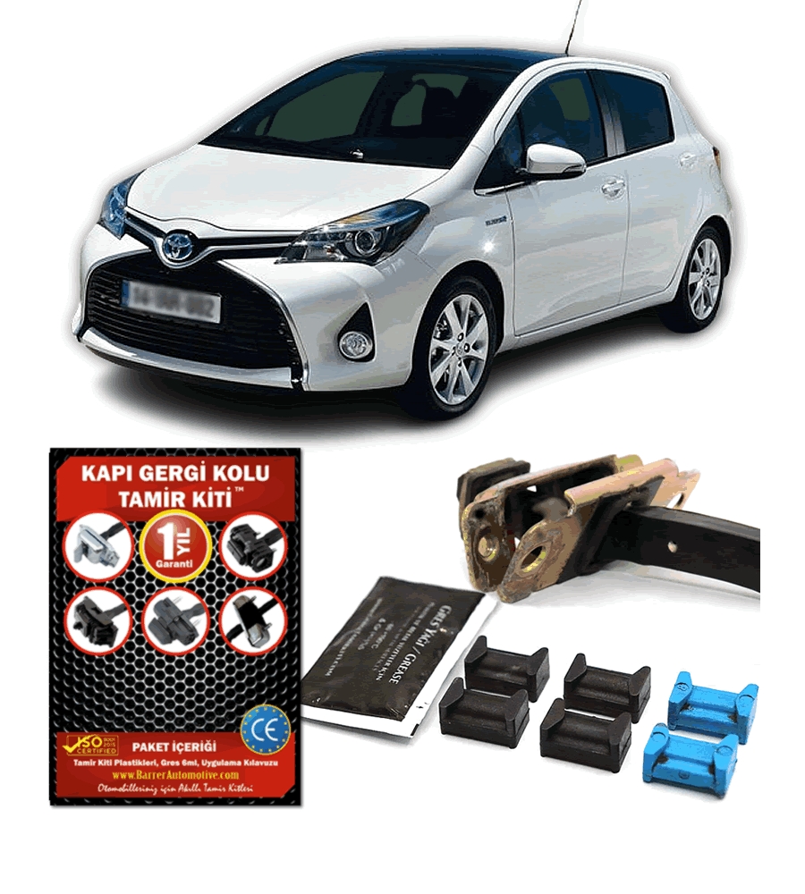 Toyota%20YARIS%20(III)%20C%20Kapı%20Gergi%20Kolu%20(Limitör)%20Tamir%20Kiti%202014-2017